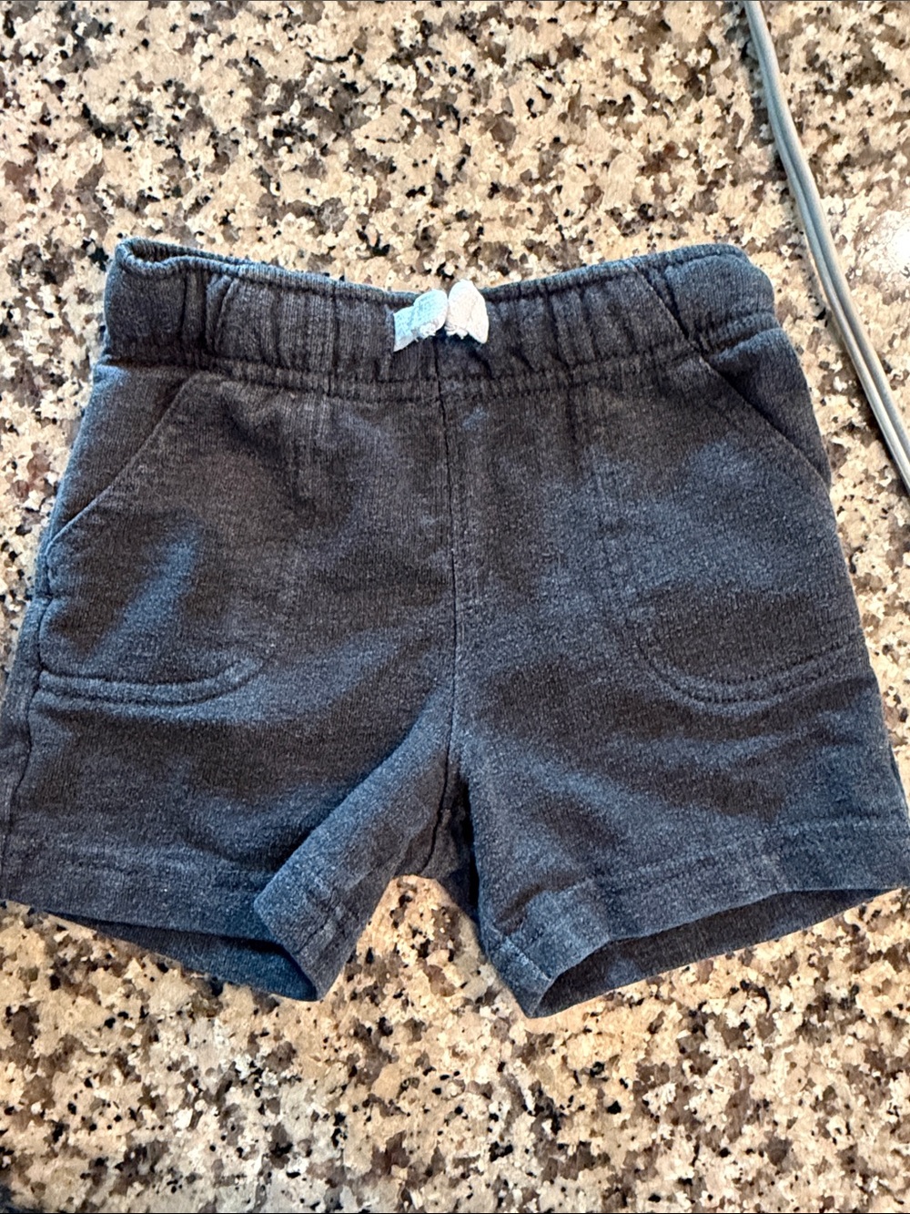Boys Cat & Jack Charcoal Gray Knit Shorts 18M